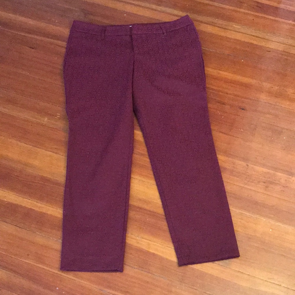 Old Navy Maroon Pixie Pants